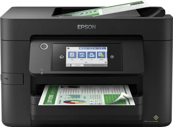 Epson WorkForce Pro WF-4820DWF - Multifunktionsprinter - farve - blækprinter - A4 (210 x 297 mm) (original) - A4/Legal (medie) - op til 25 spm (udskriver) - 250 ark - 33.6 Kbps - USB 2.0, LAN, Wi-Fi(n), USB vært