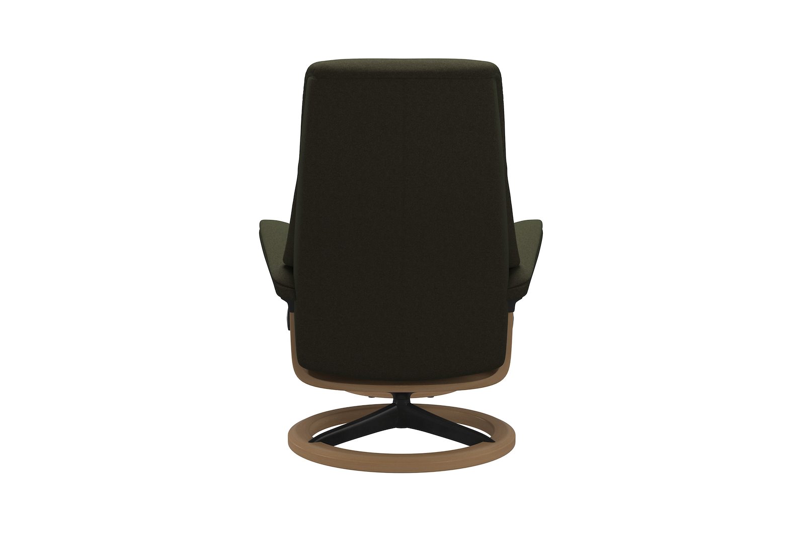 View lenestol Tekstil Calido Green – Signature understell – Sort – Eik - Medium