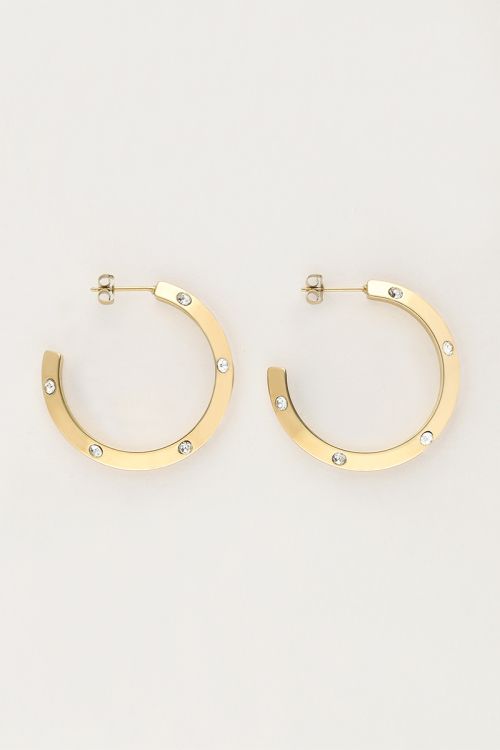 Starry oorringen met strass