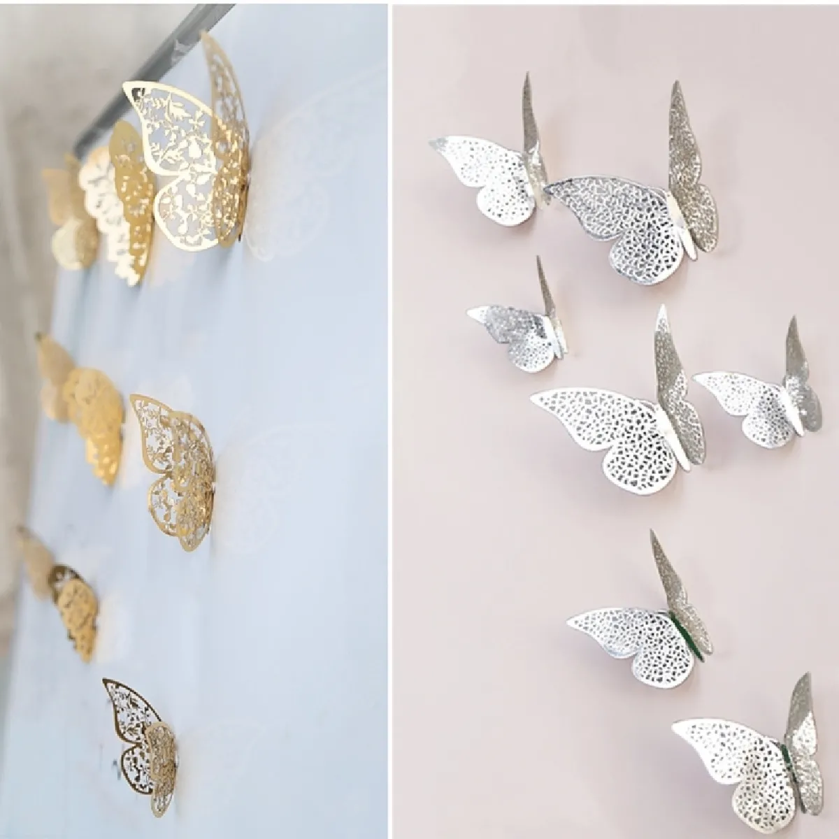 Papillon Creux Autocollant 3D wewoo