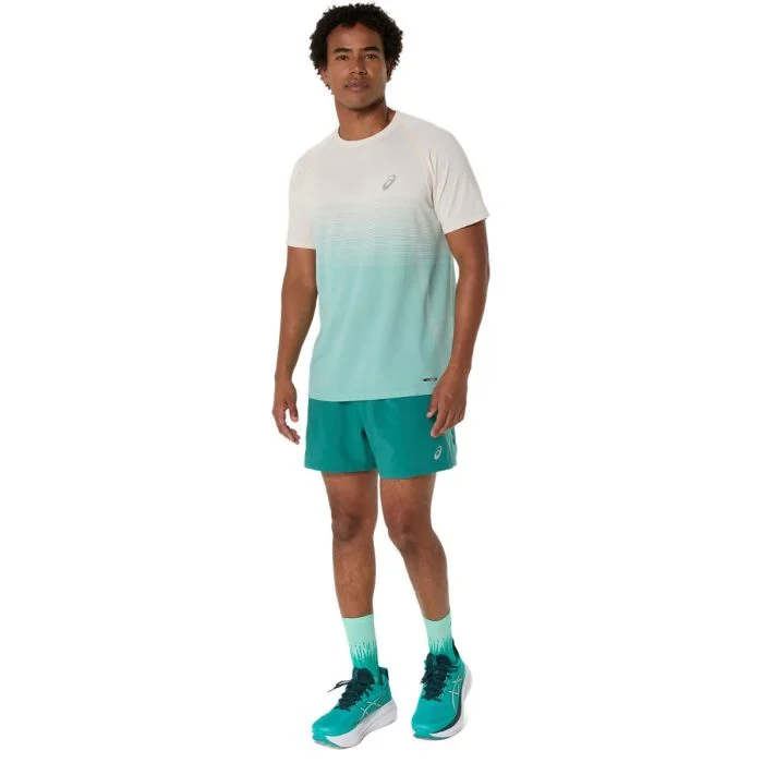 Asics Herre Shorts Road 5 Inch Shorts Grøn
