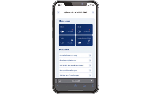 alphatronics STREAM 2 mobiler Router 4G für Wohnmobile und Caravans