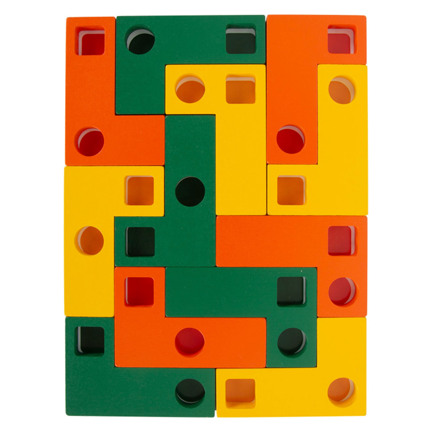 Small Foot-Houten Geometrische Vormenpuzzel