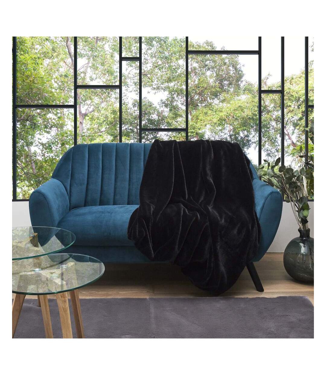 Plaid imitation fourrure 120 x 150 cm Opulence