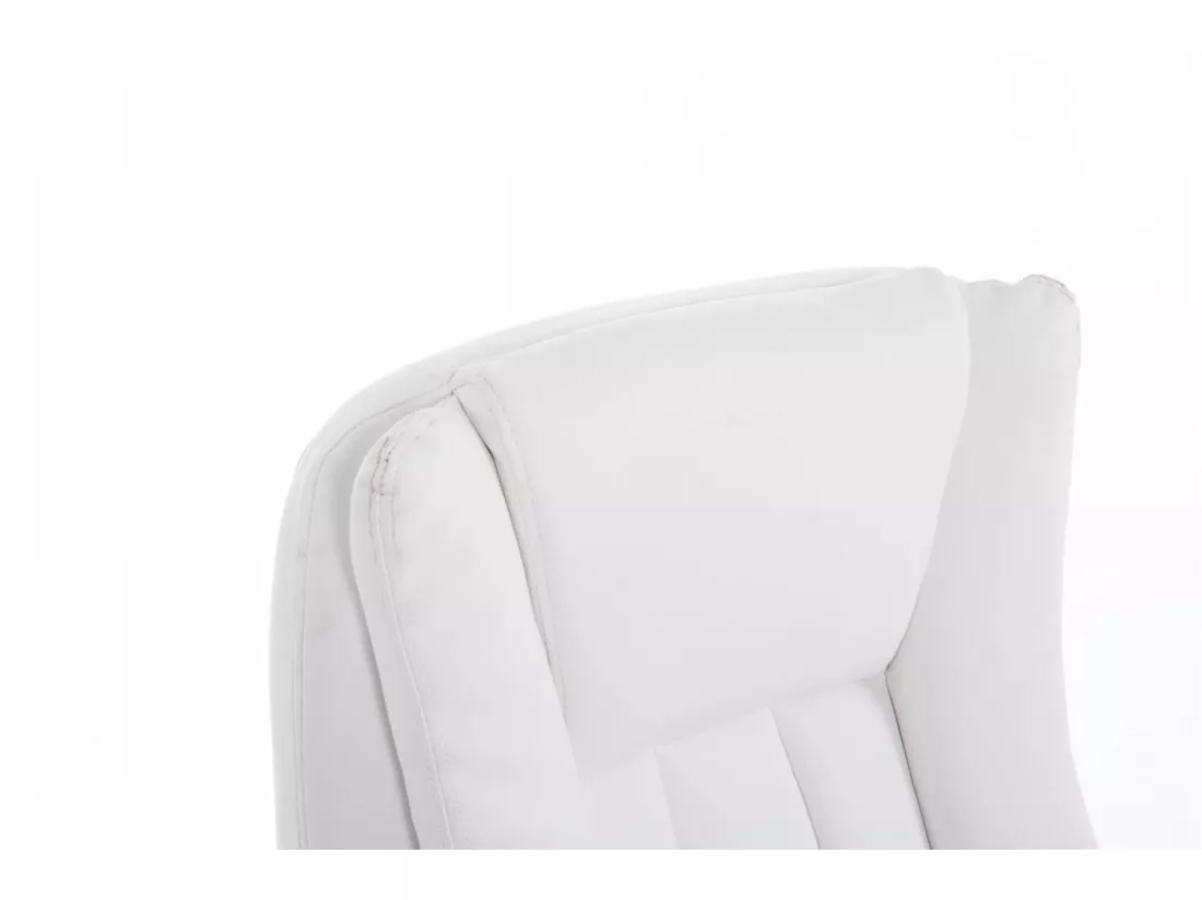 Chaise de bureau - Similicuir & Plastique - Blanc - XL Bern