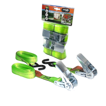 Jumbo spanband set groen 2 x 4m 25mm