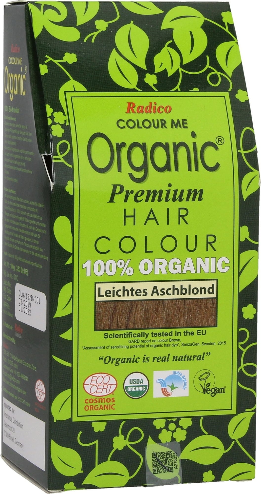 Radico  Pflanzenhaarfarbe Leichtes Aschblond, 100 g
