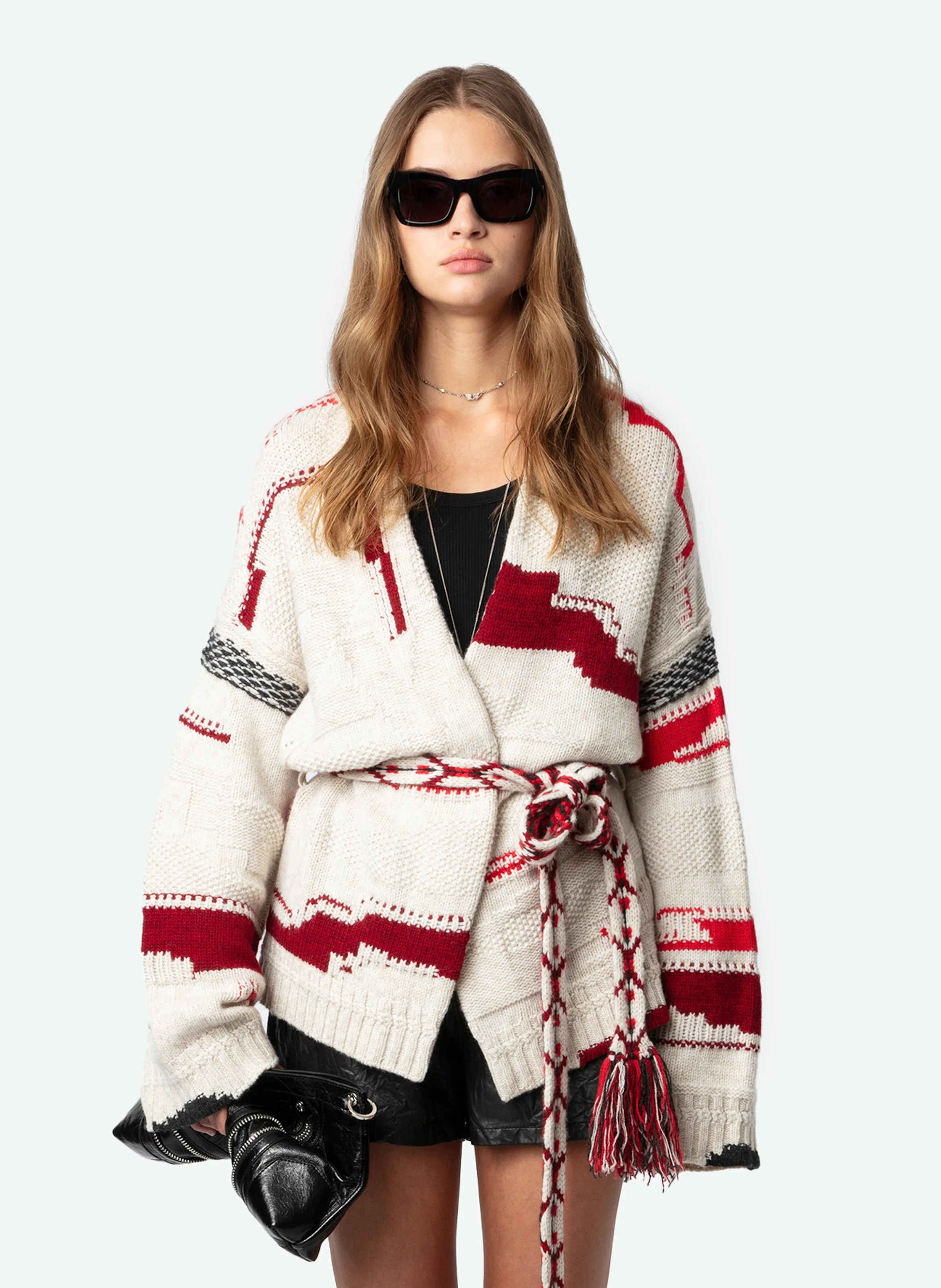 ASPEN -Gilet en laine mérinos et cachemire | Beige