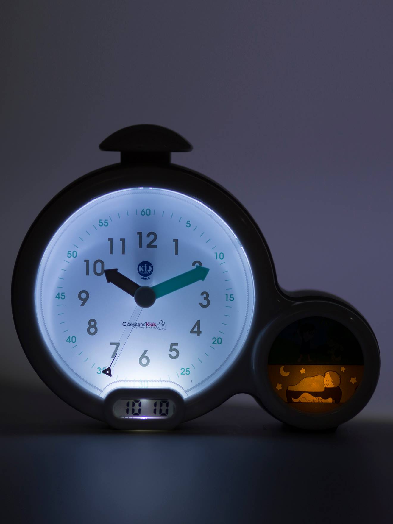Despertador infantil Kid Sleep Clock, azul médio, liso
