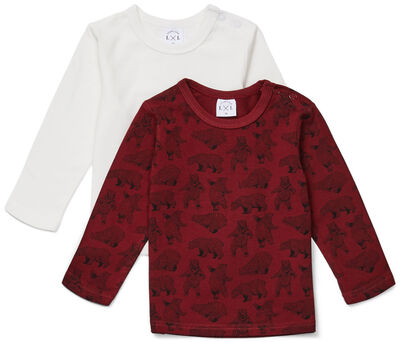 Luca & Lola Montay Langermet T-Skjorte 2-pack, Red