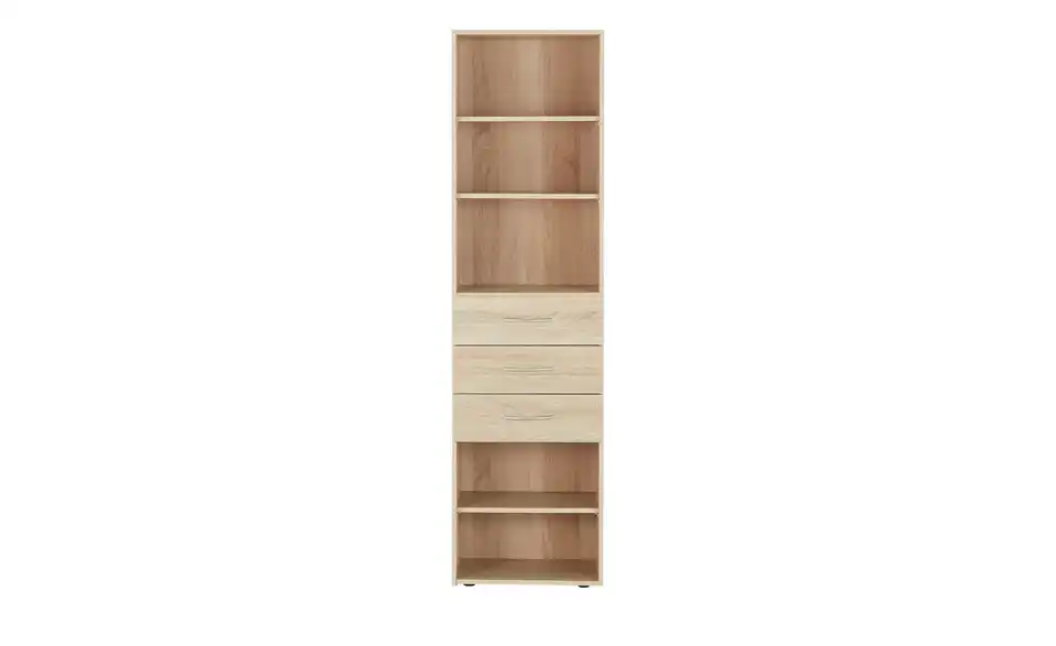 Regal Multischrank-System 50 cm 185 cm Eiche sägerau (Nachbildung)