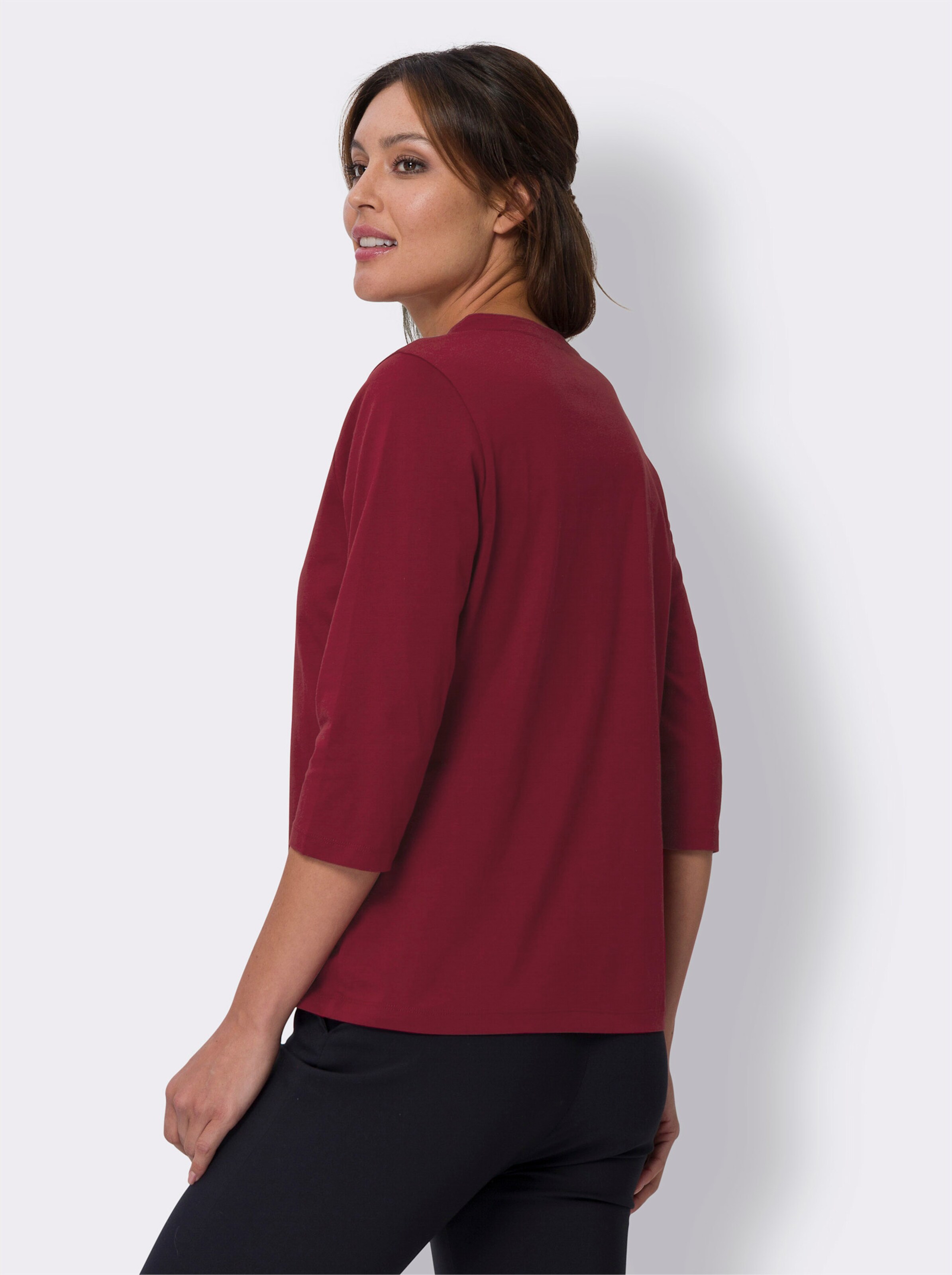 34-Arm-Shirt mit Ethno-Druck