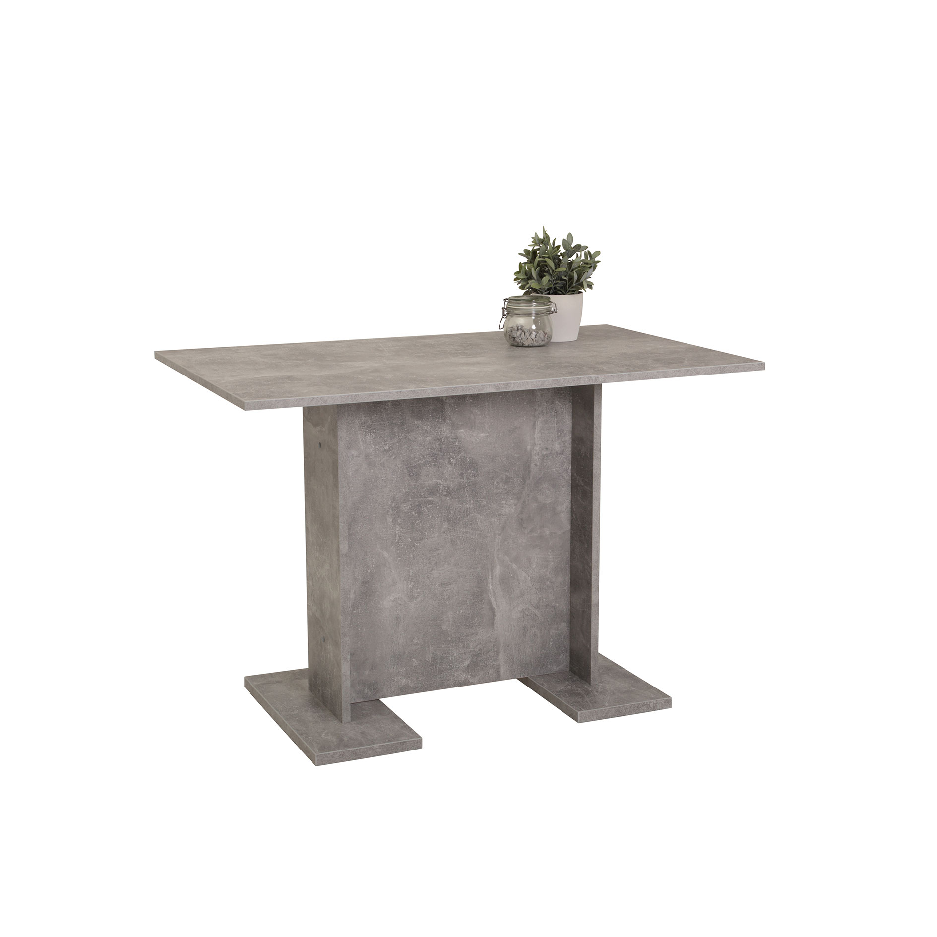 Esstisch - Betonoptik - 108 cm breit