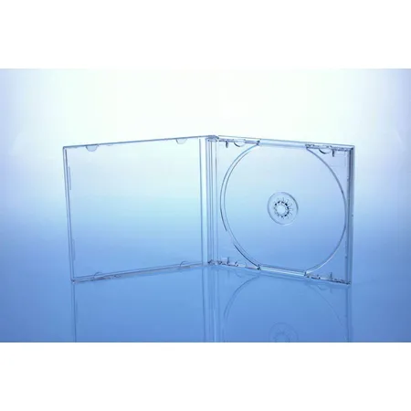 Sauerwald CD/DVD Jewelcase Hüllen für 1 Disc, glasklar/transparent, 50 Stück