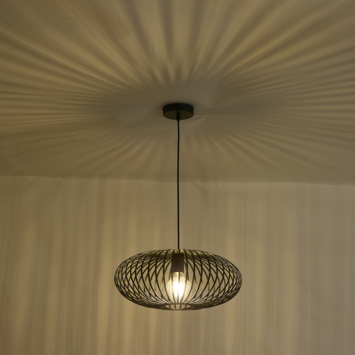 KARWEI hanglamp Nora zwart ø45x19cm