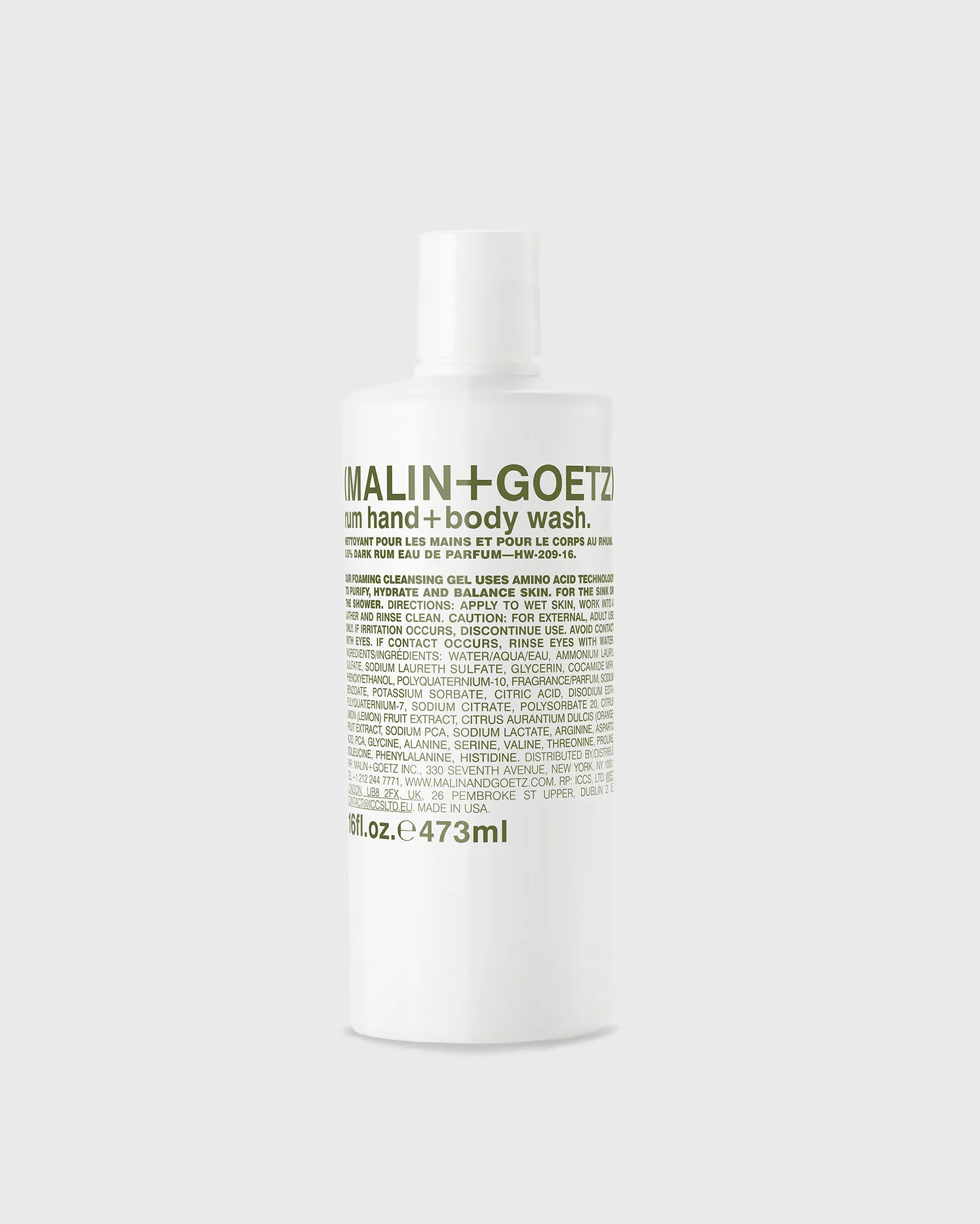 Malin + Goetz Rum Hand + Body Wash - 473 ml