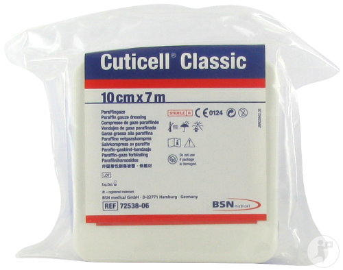 Bsn Medical Cuticell Classic Compresse De Gaze Paraffineé 7m x 10cm Pièce 1 (7253806)