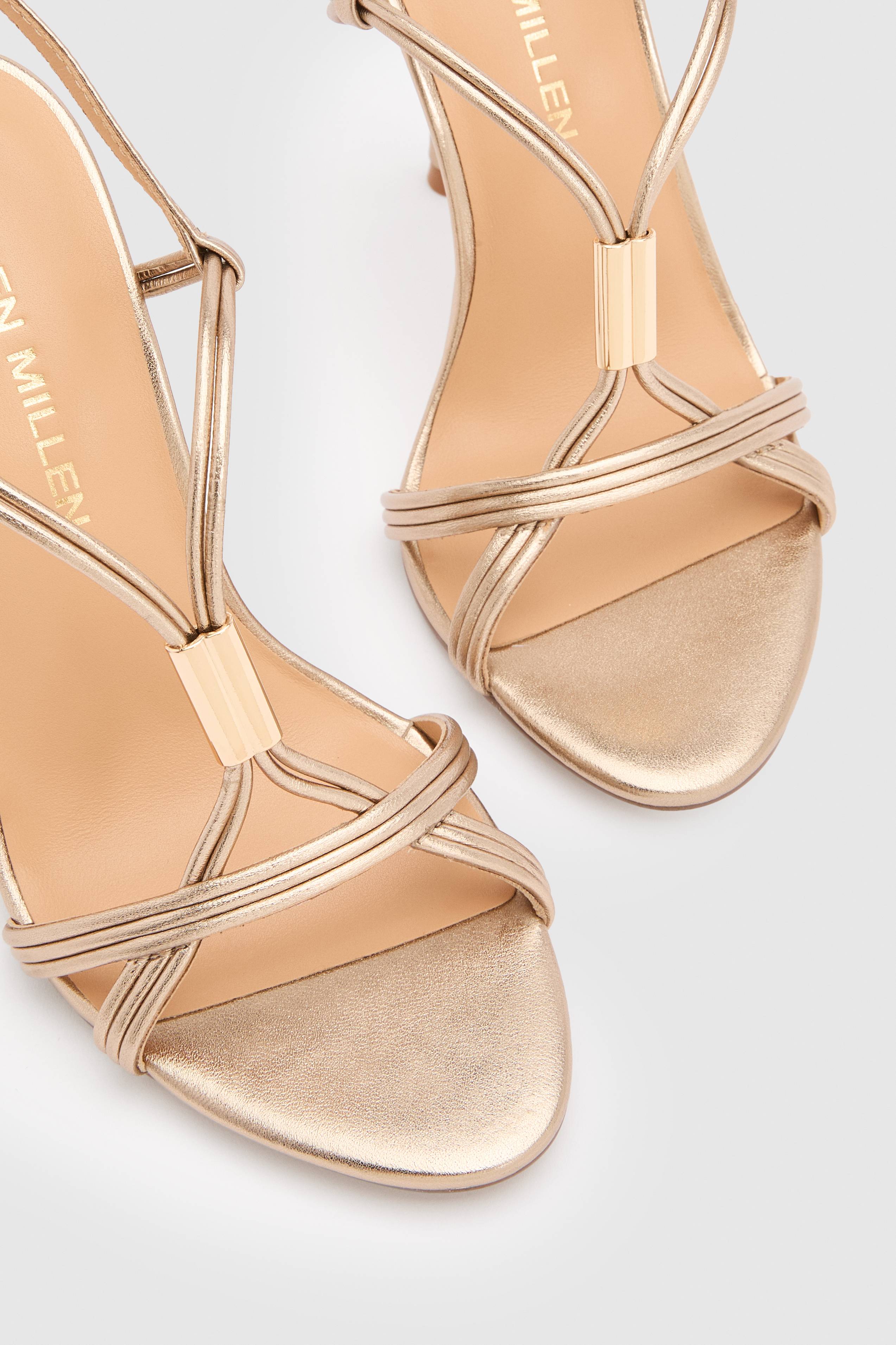 KarenMillen Sandale À Talons En Cuir À Brides