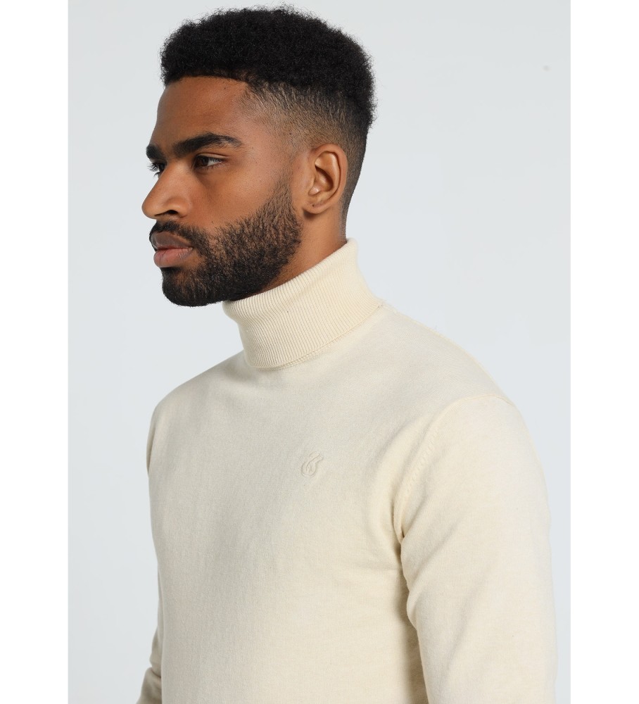 Camisa de gola alta Bendorff 132174 Branca