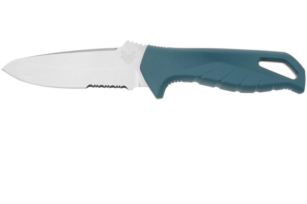Benchmade Undercurrent 18040S CPM MagnaCut, Depth Blue Santoprene vaststaand mes