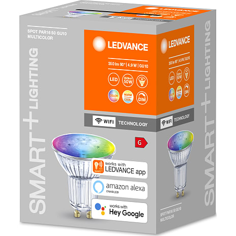 Ledvance smart+ spotpære 4,9W - multifarvet lys