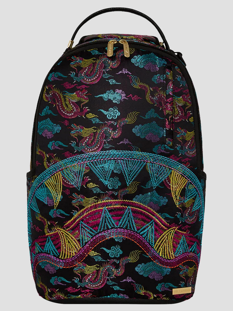 Sprayground Embroidered Dragons Dlx Backpack embroidered dragon