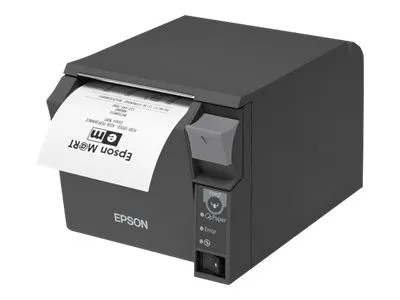 Epson TM T70II - Kvitteringsprinter - termisk linje - Rulle (8 cm) - 180 dpi - op til 250 mm/sek. - USB 2.0, seriel - skærer - mørkegrå