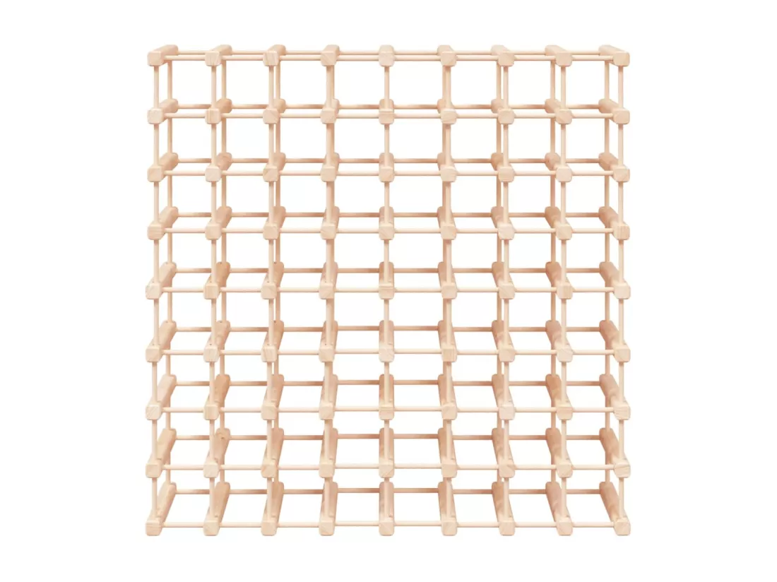 Casier à vin pour 72 bouteilles 90,5x23x90,5 pin massif