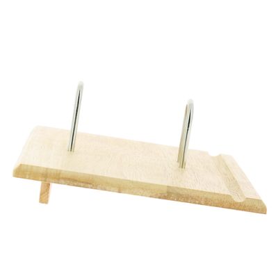 Lecas - Socle éphéméride en bois + bloc date à gauche - 14,5 x 20 cm