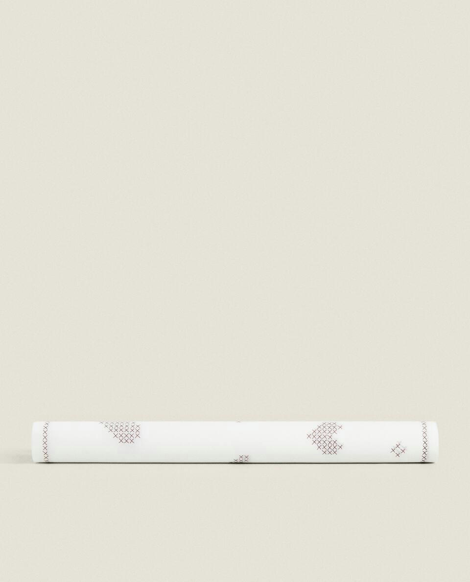 Pacote de papel para forno com estampa de corações de Natal (pacote com 20 unidades)