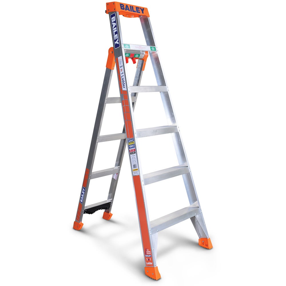 Escada tripla BAILEY 1,8 m SLS 3 em 1 150 kg 6 FS13862