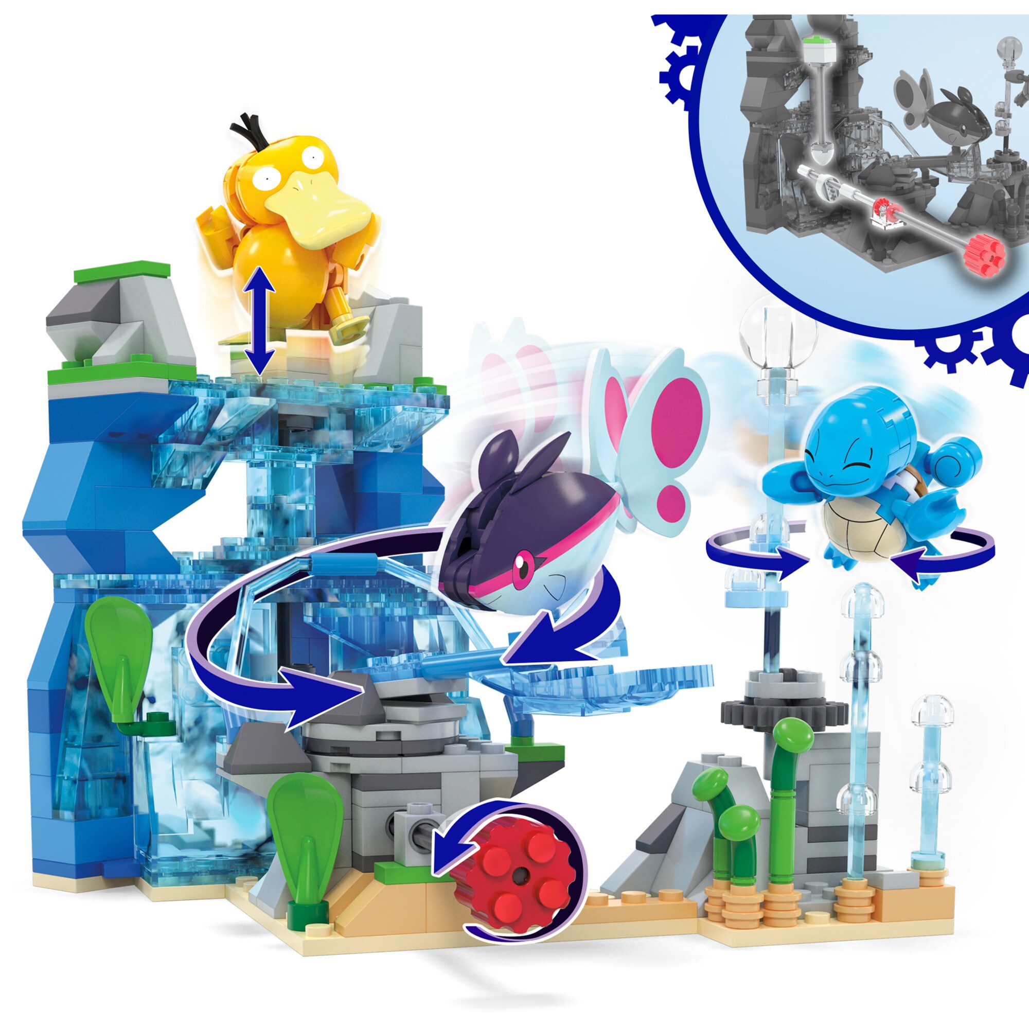 Mattel Konstruktionsspielzeug MEGA Pokémon Wasserabenteuer