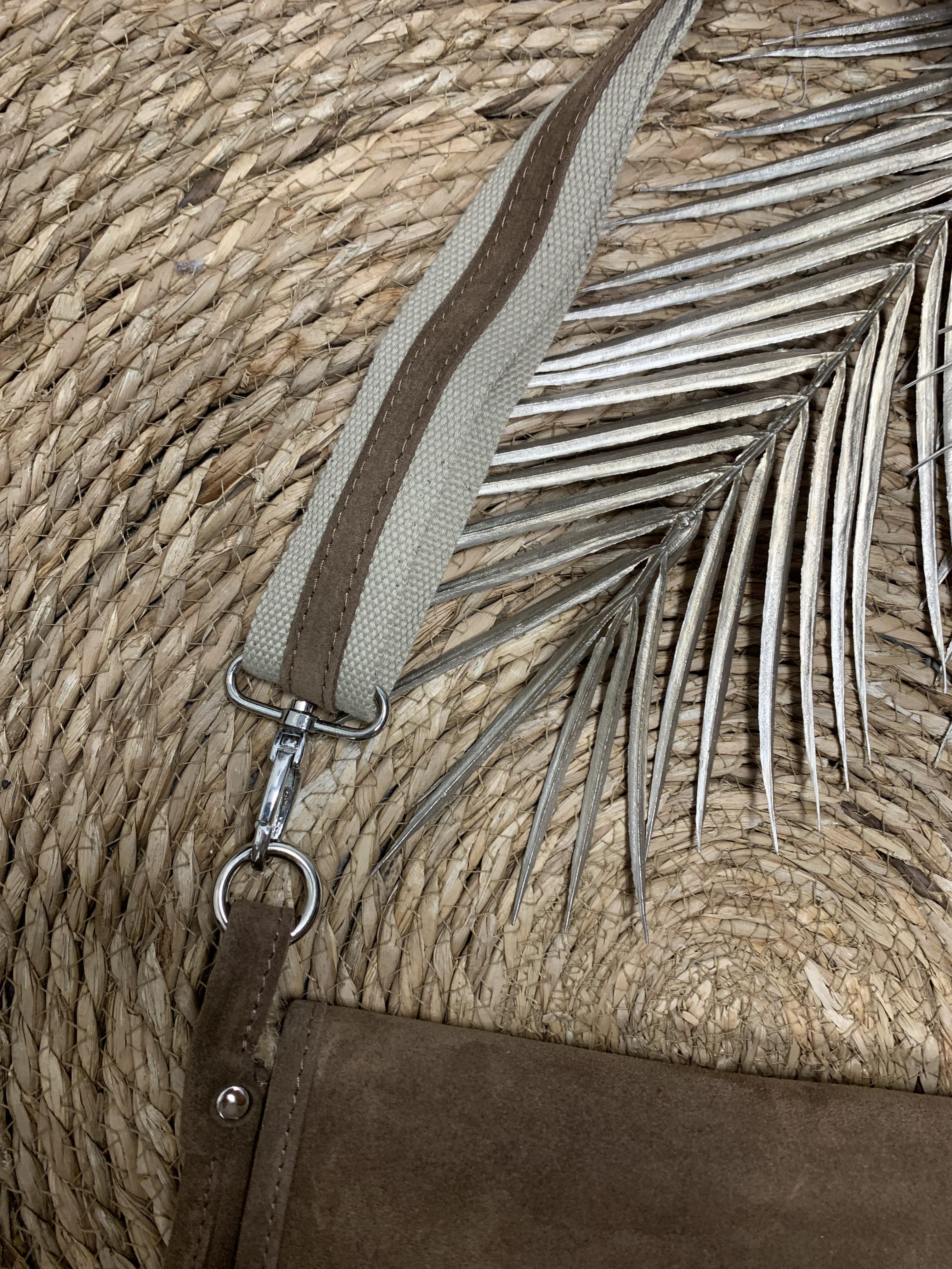 Meghan Bag - Suede Taupe