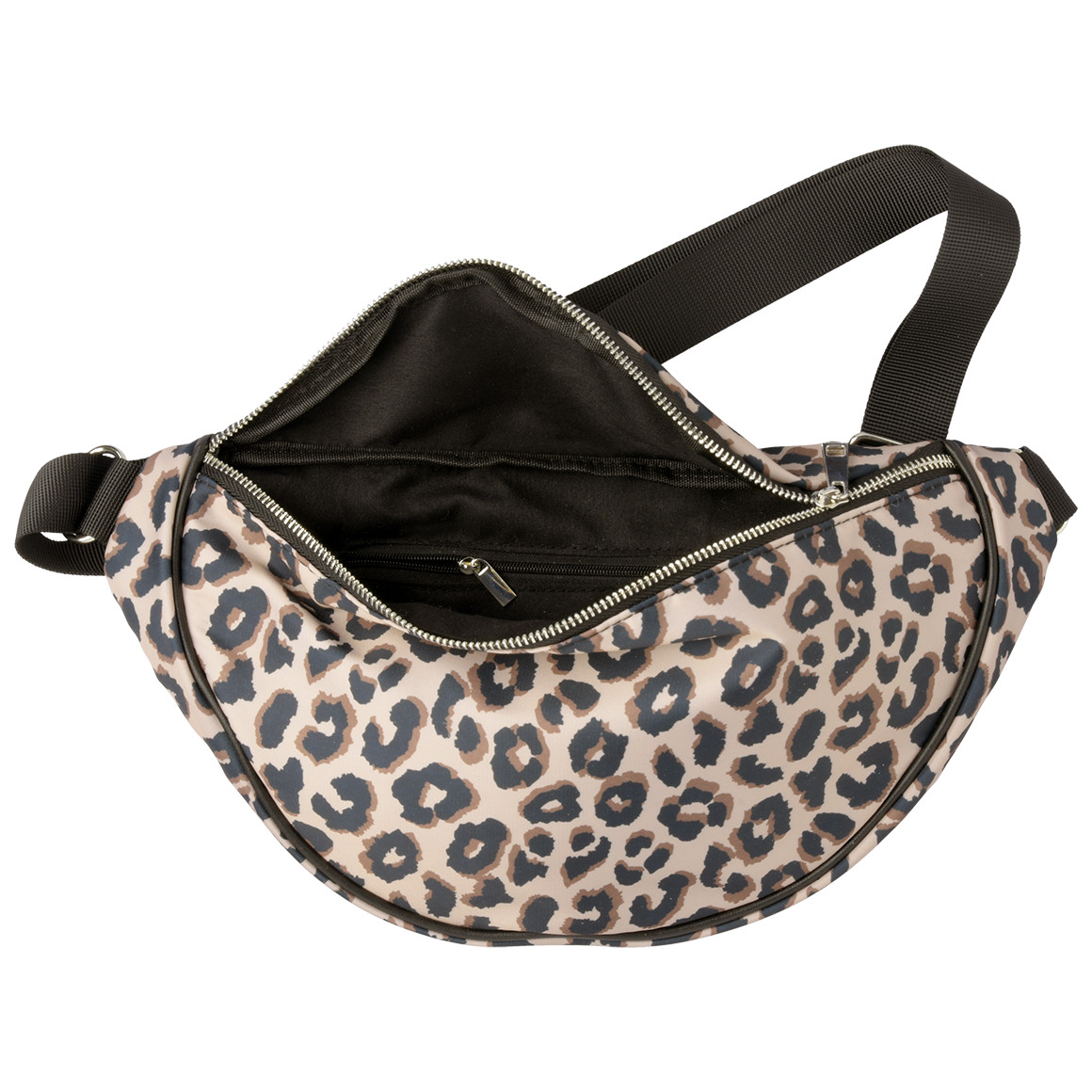 Gina Benotti Damen Hip-Bag im Leo-Look beige / braun / schwarz