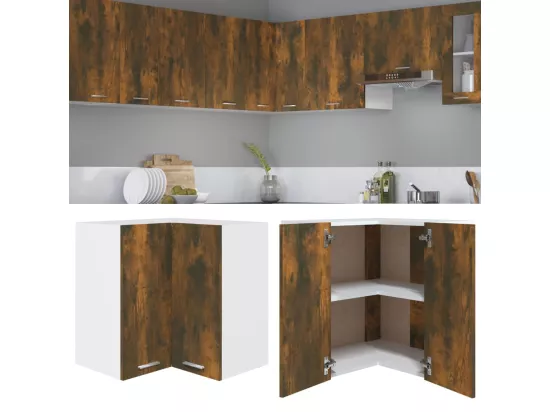 Armoire d'angle suspendue 