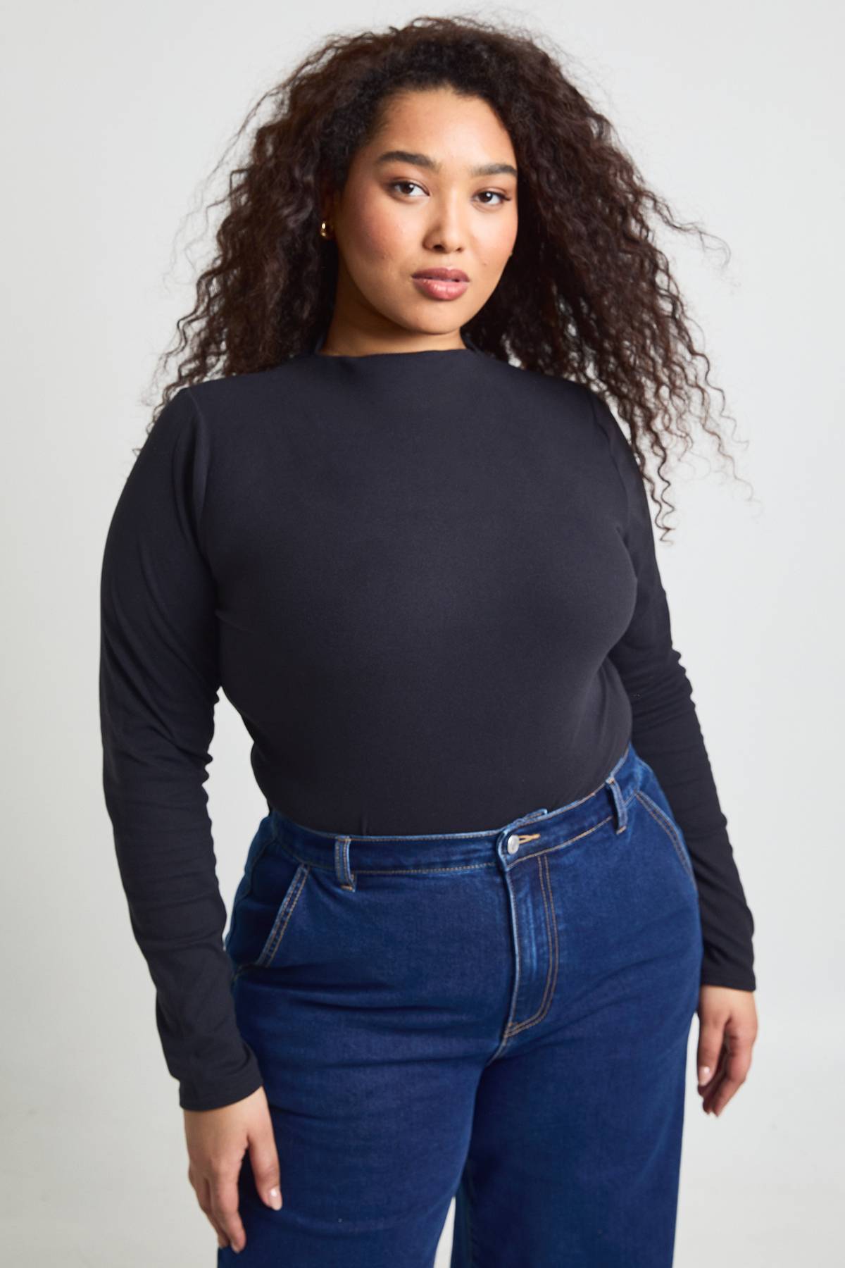 boohoo Body Manches Longues Ultra Doux À Encolure Rapportée