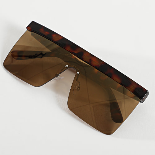 Lunettes De Soleil Fauve Marron Miroir