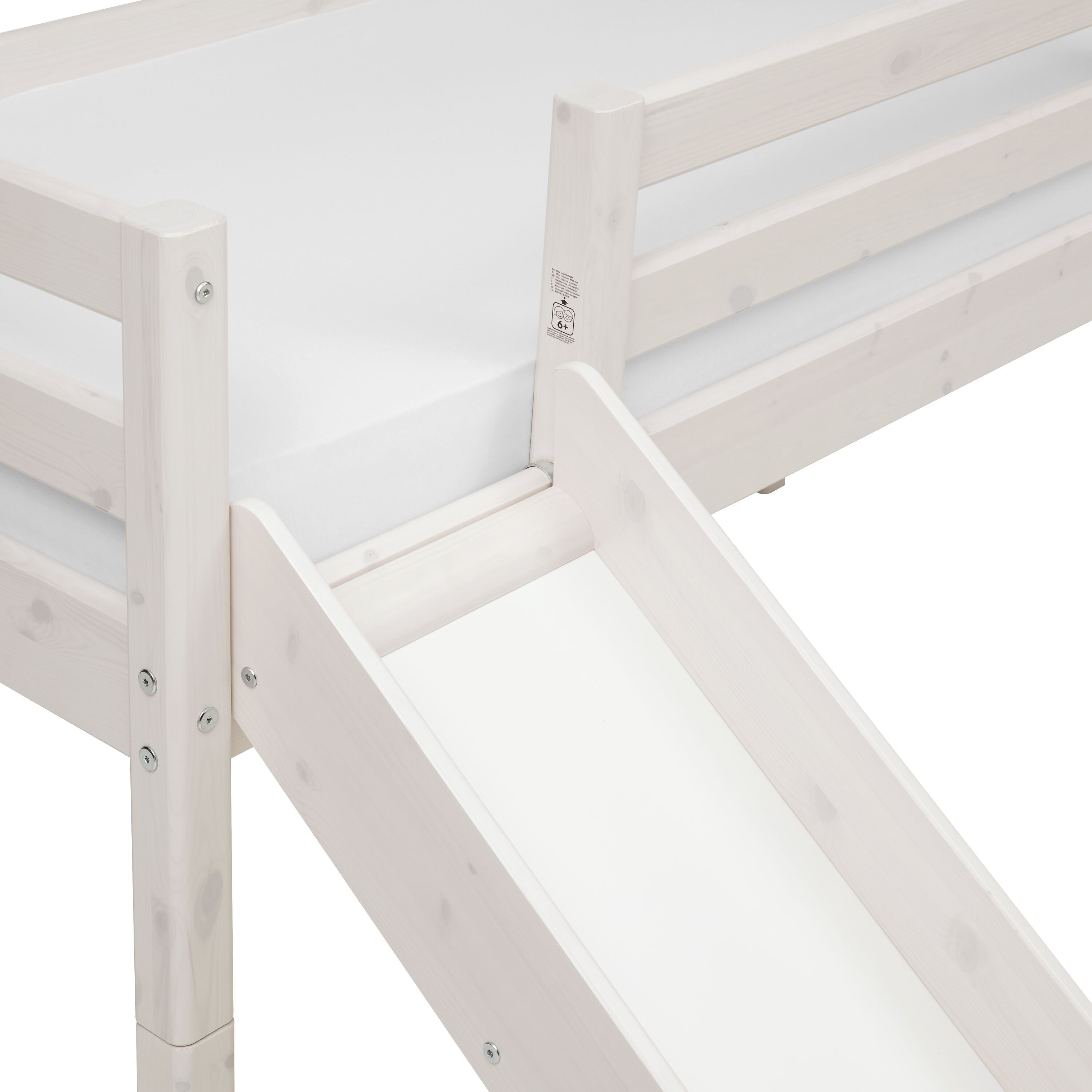 Flexa CLASSIC Halbhochbett - White Wash / B: 249.0 cm x T: 210.0 cm x H: 120.0 cm