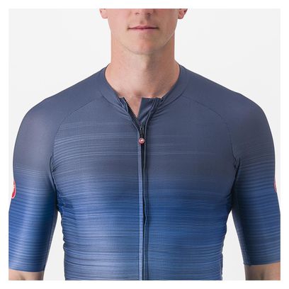 Maillot Manches Courtes Castelli Aero Race 6.0 Bleu
