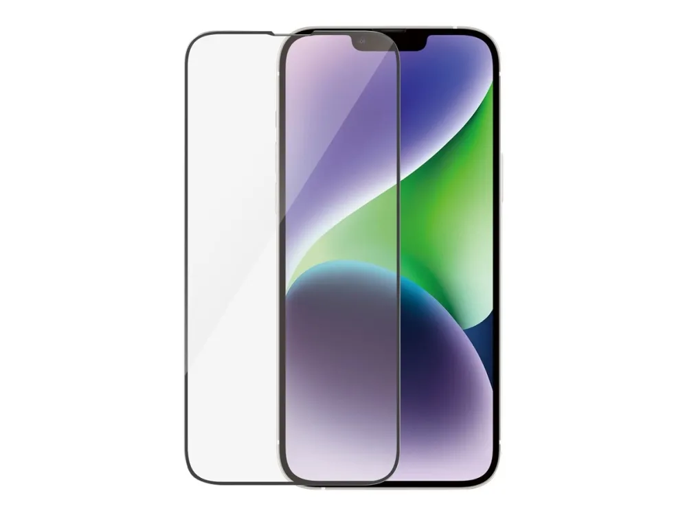 PanzerGlass™ | Antibacterial - Skærmbeskytter for mobiltelefon - Ultra-Wide Fit - rammefarve sort | Apple iPhone 13 Pro Max/14 Plus