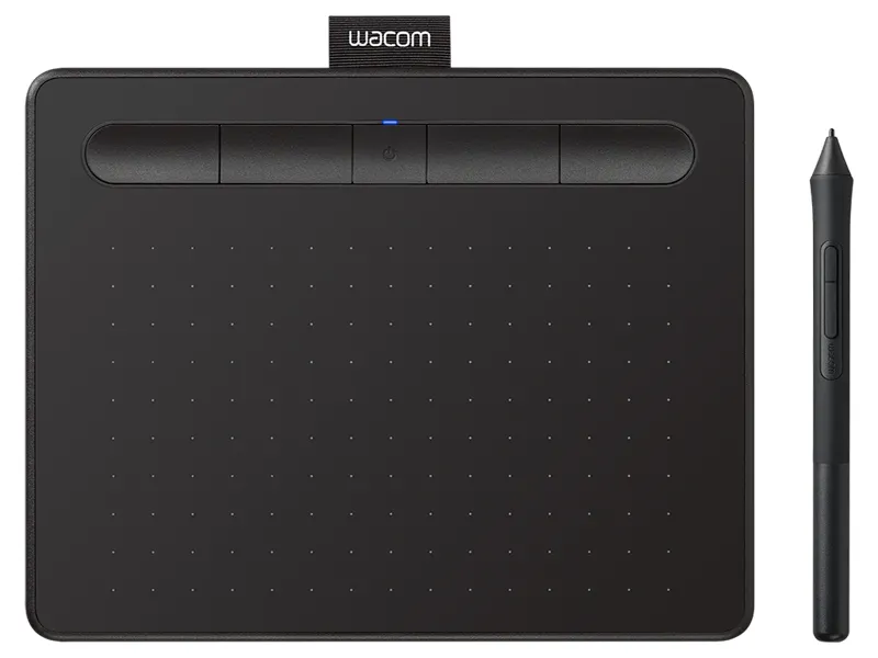Wacom Intuos S - Digitizer - elektromagnetisk - trådløs, kabling - USB - Sort
