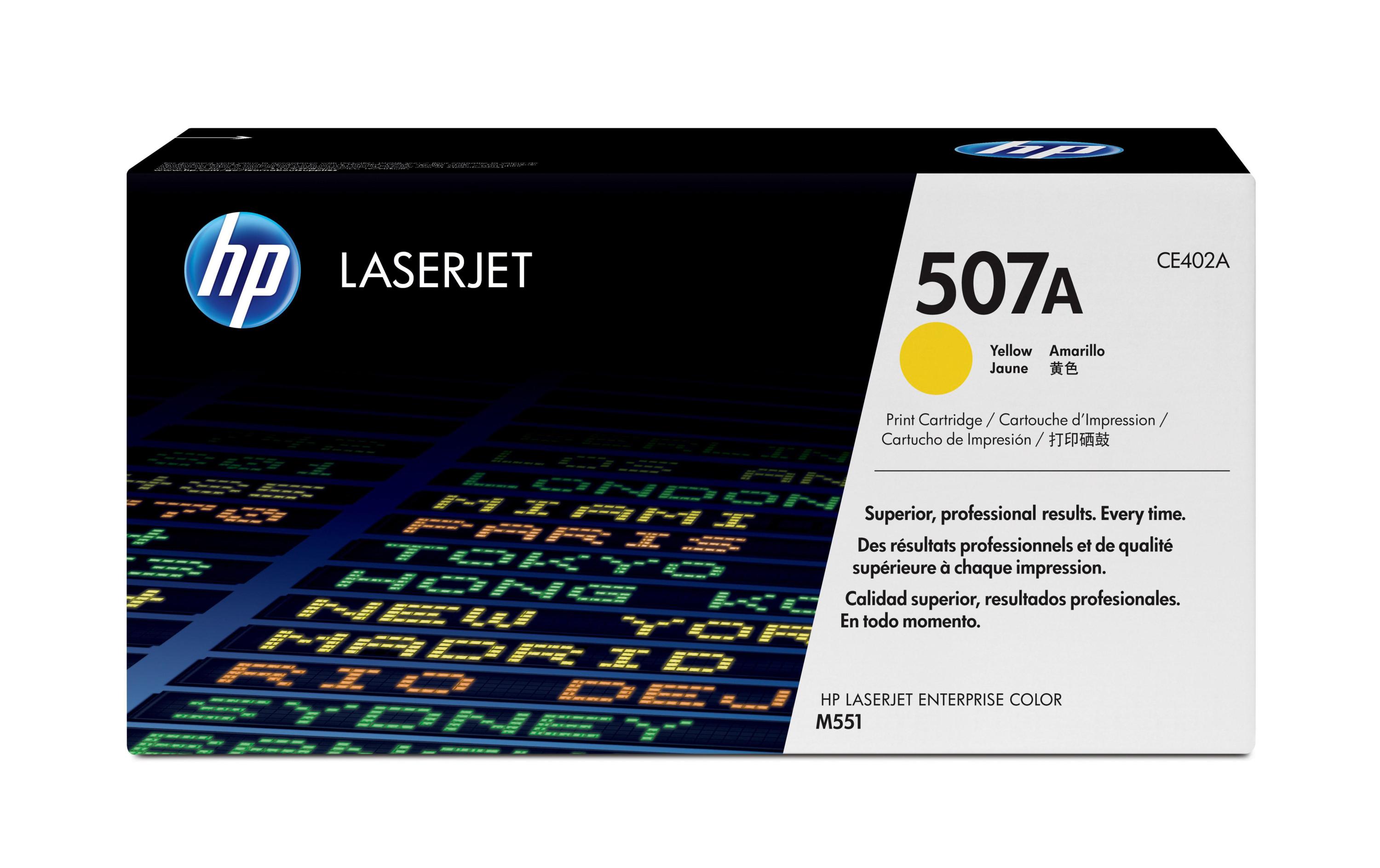 Toner Nr. 507A (CE402A) Yellow<br>Tonerkartusche