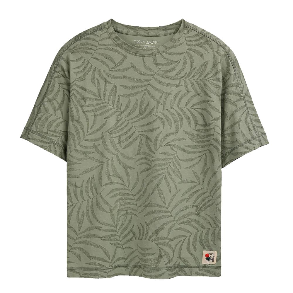 Teddy Smith T-shirt Vert Garçon Teddy Smith Feuillage