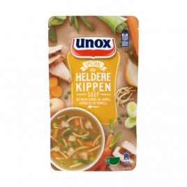 Unox Heldere kippensoep met beter leven-kwaliteitsvlees
