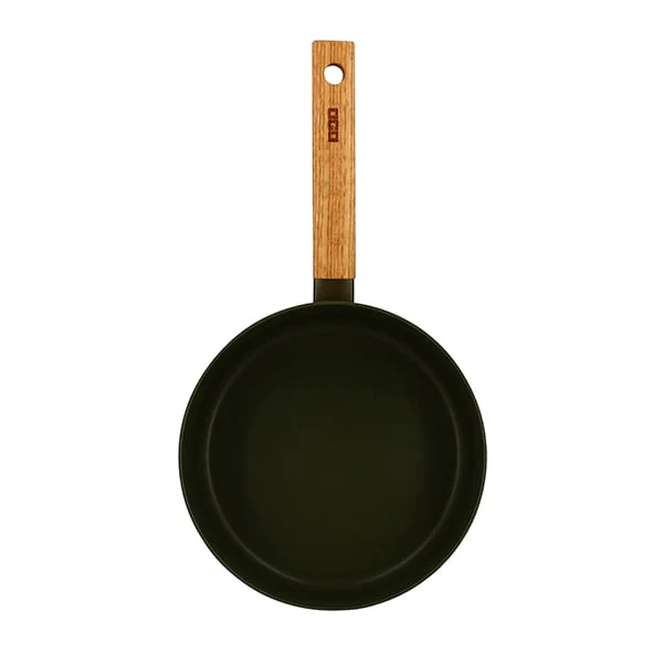 Casserole Ector induction aluminium revêtu manche en bois 20 cm vert O