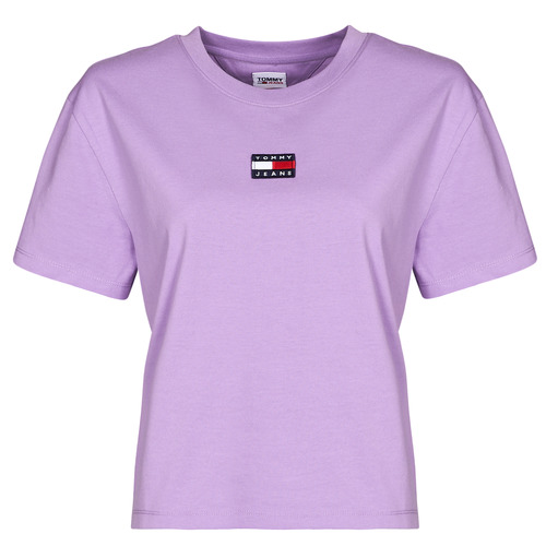 Tommy Jeans - TJW TOMMY CENTER BADGE TEE - Lila