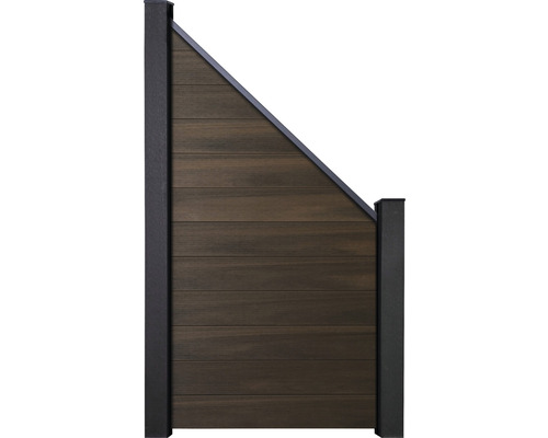 Eindelement GroJa Flex insteeksysteem zonder palen 90 x 180/90 cm notenhout