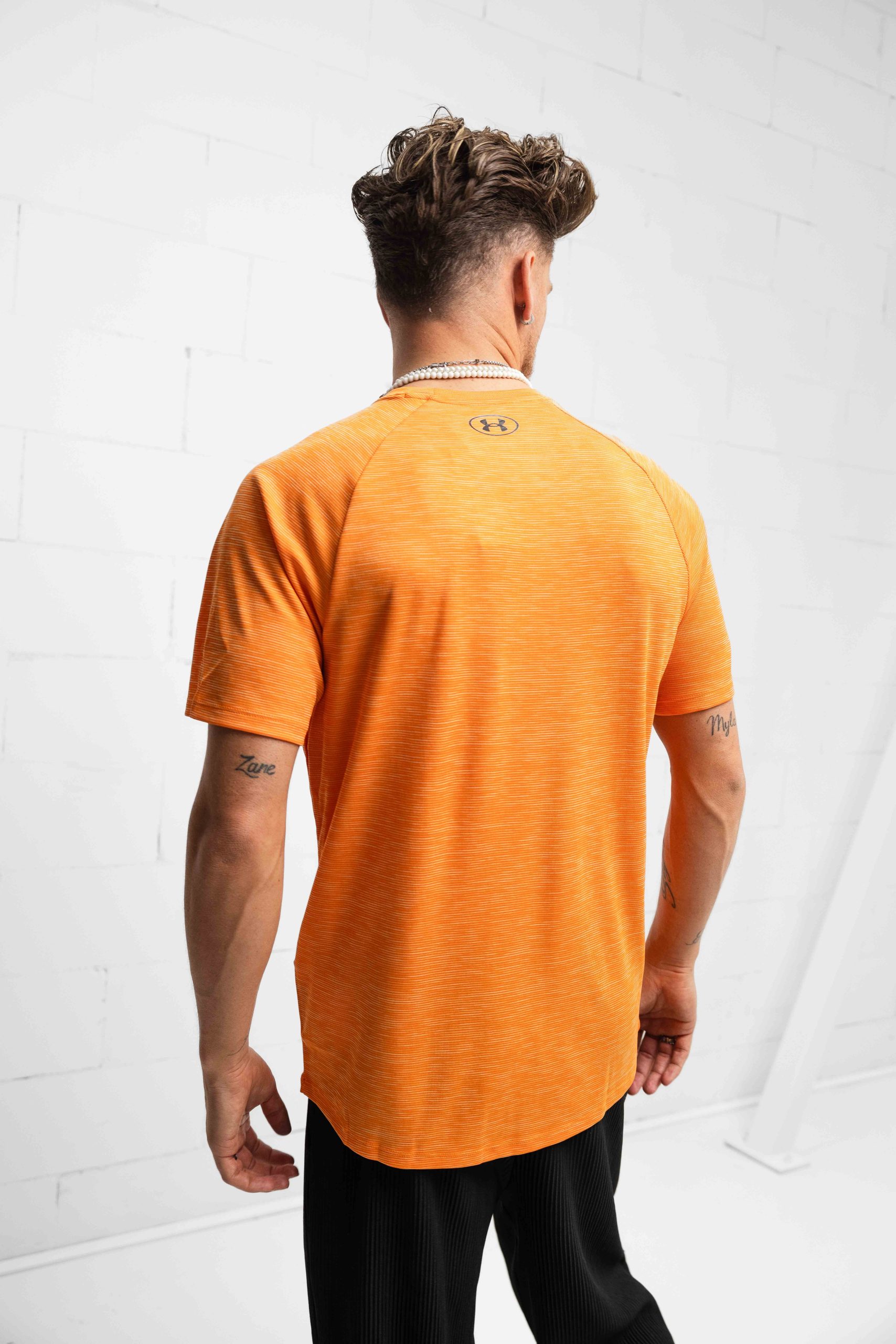 Under Armour Tech Textured T-Shirt Heren Oranje