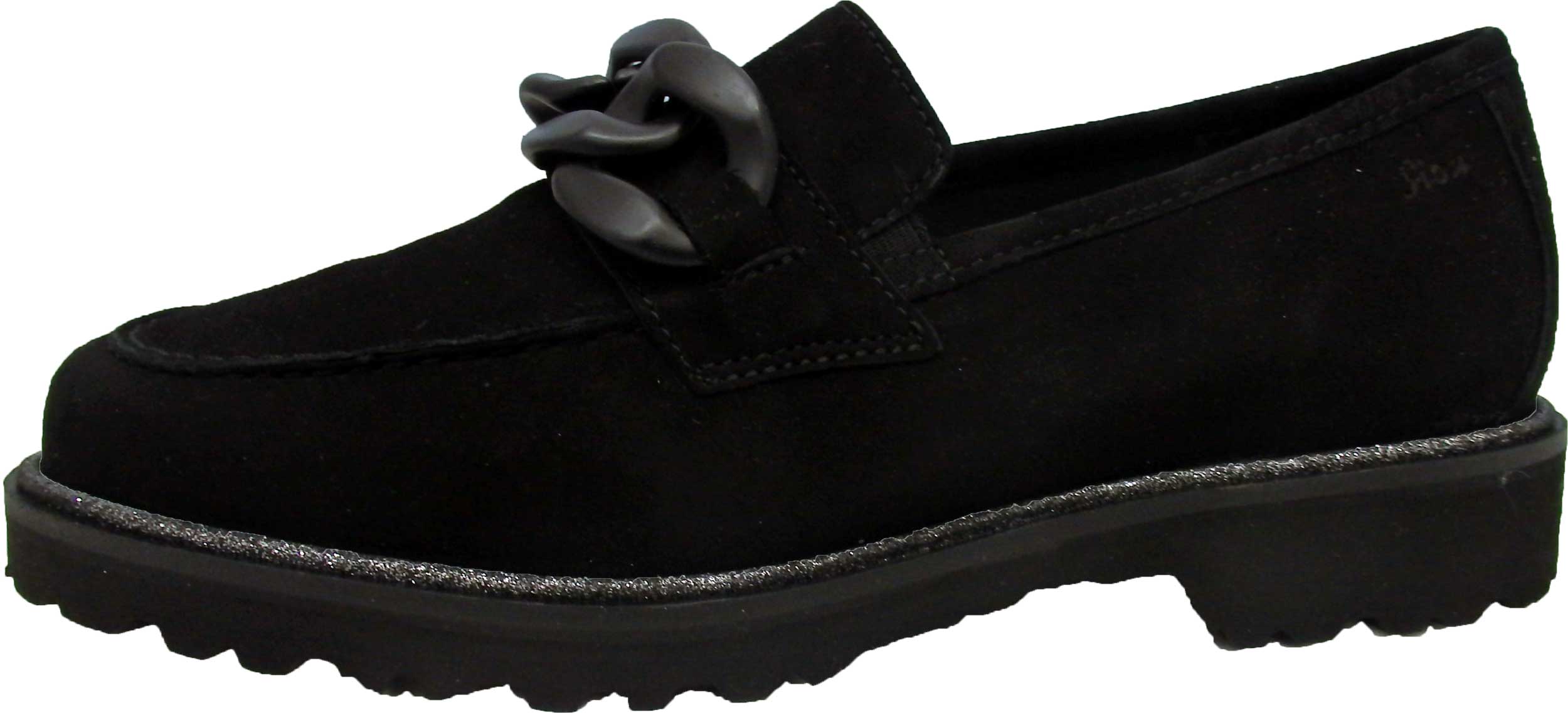 Sioux Loafer Meredith Veloursleder schwarz