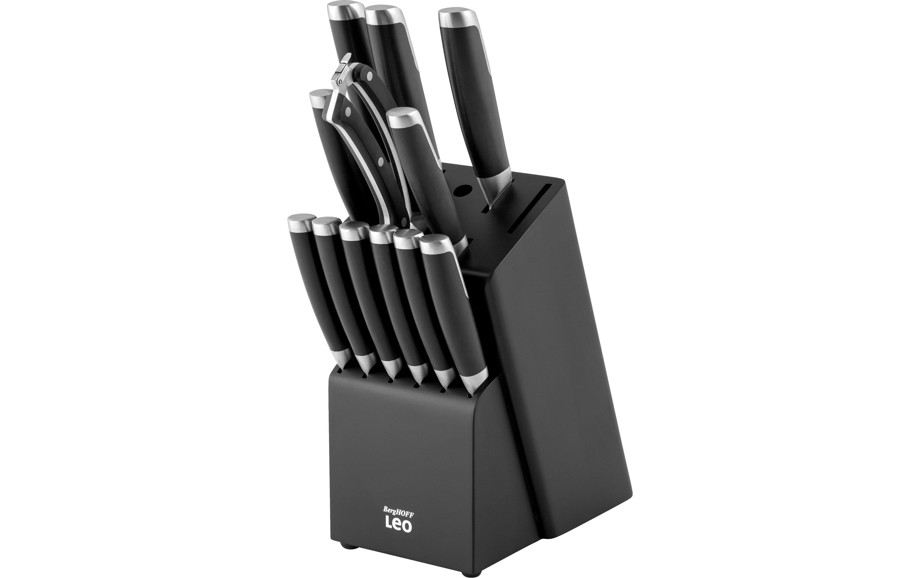 Messerblock-Set mit Messer Leo Graphite 13-teilig, Schwarz<br>13-tlg, messerblock Graphite
